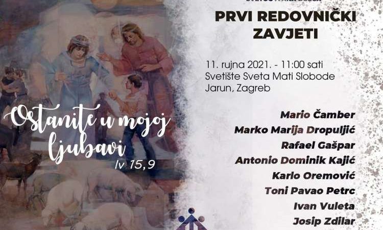 Polaganje prvih redovničkih zavjeta 2021.