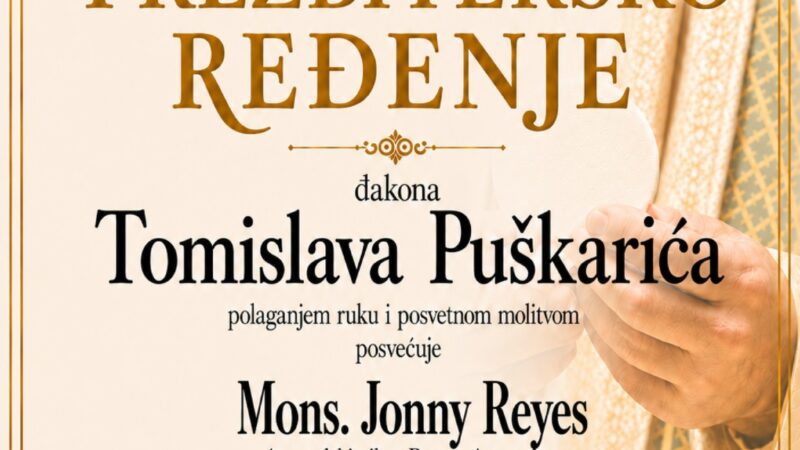Tomislav Puškarić prezbitersko ređenje